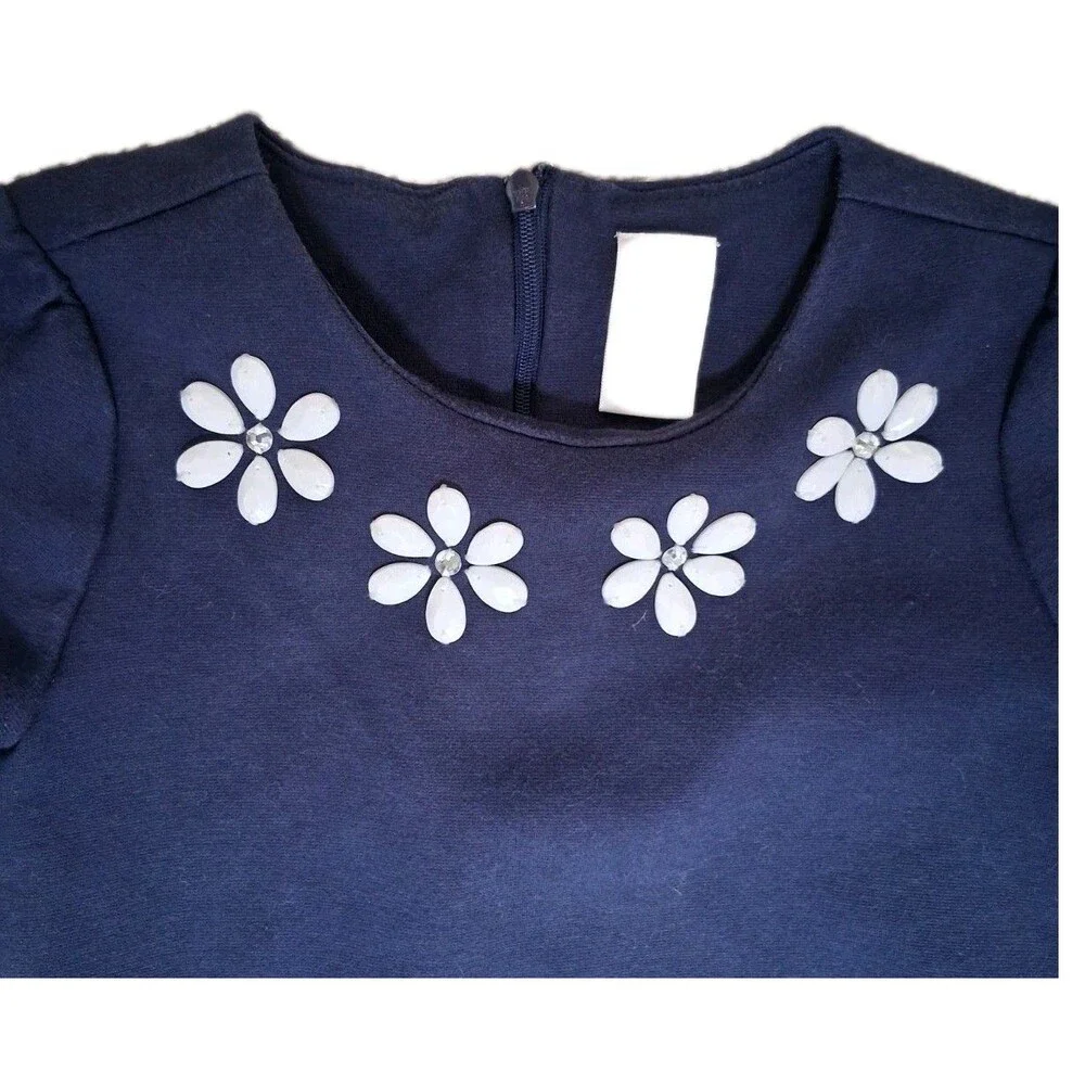 Gymboree Marina Party Gem Daisy Ponte Dress Size 6